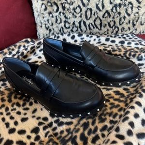 Charles by Charles David slip on studded penny loafers